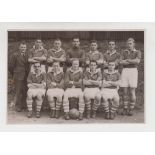 Football, Birmingham City FC, postcard size photograph showing teamgroup from 1946/7 season.