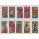 Cigarette cards, USA, Kinney, Military Series B (Series 8) (46/50) sold with Military Series D (