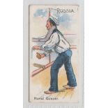 Cigarette card, John Young, Russo Japanese Series, type card, 'Russia Naval Gunner (gd) (1)