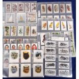 Cigarette cards, a collection of 10 sets, Player's Game Birds & Wildfowl (50 cards, gd/vg), Cats, '