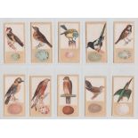 Trade cards, Wallis Chocolates, British Birds (set, 24 cards, issued 1920's, scarce) (gd)