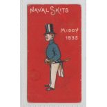 Cigarette card, John Young, Naval Skits, type card, 'Middy 1835' (sl corner knocks, gd) (1)
