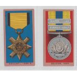 Cigarette cards, Smith's, Medals (Numbered, 'Imperial Tobacco Co' backs, multibacked) two cards,