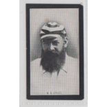 Cigarette card, Smith's, Champions of Sport (blue back), type card, Cricket, 'W. G. Grace' (very