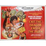 Film Posters, a collection of 11 original UK Quad posters for, Exit The Dragon Enter the Tiger (