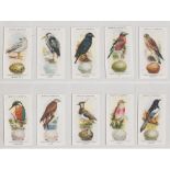 Cigarette cards, Hignett's, British Birds & Their Eggs (set, 50 cards) (vg)