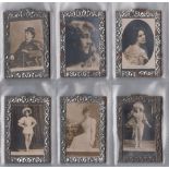 Cigarette cards, Cohen, Weenen, Celebrities Gainsborough (metal frame) 'MF' 20 different (most