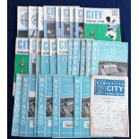 Football programmes, Manchester City, a collection of 34, 1960's home programmes inc. Luton LC 62/