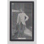 Cigarette card, Smith's, Champions of Sport (blue back), type card, Golf, 'J. Braid' (gd) (1)