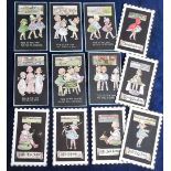 Postcards, Children, Linda Edgerton, two sets of six, nos 1107 & 1111, published by Mansell (