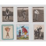 Cigarette cards, Golf, a collection of 24 golf related cards, all 'L' & 'M' size inc. Churchman's