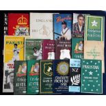 Cricket, collection of 18 publications, 1940's/60's, Souvenir brochures for touring Test teams to