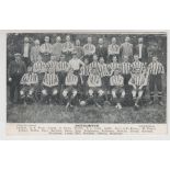 Postcard, Football, Southampton FC, printed card showing squad & officials, early 1900's (slight