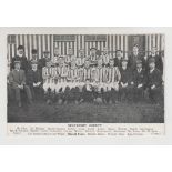 Postcard, Football, Stockport County FC, printed card showing squad & officials, early 1900's (pu