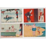 Cigarette card interest, five different postcards, 'Please have you got a Cigarette Picture?' (