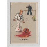 Cigarette card, David Corre, Naval & Military Phrases (with border), type card, 'Mess' (very