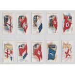 Cigarette cards, Davies, Flags & Funnels of Leading Steamship Lines (set, 50 cards) (vg)