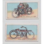 Cigarette cards, Gold's, Motor Cycle Series (grey back, numbered), two type cards, nos 8 & 15 (
