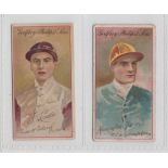 Cigarette cards, Horseracing, Phillips, General Interest Series, two cards, both Jockeys T.