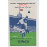 Football programme, FA Cup Final 1950, Arsenal v Liverpool (good, clean condition, no writing) (1)