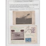 Postcards, Aviation, collection of postcards & covers c/m on 4 album pages all relating to early