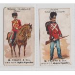 Cigarette cards, Pezaro, Armies of the World (Nestor), two type cards, Denmark, Infantry of the