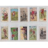 Cigarette cards, Golf, a collection of 38 golf related cards, many different issuers inc. Taddy,