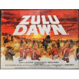 Film Posters, a collection of 9 original UK Quad posters for, Zulu Dawn, Zulu (Stanley Baker,