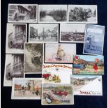 Postcards, Advertising, a collection of 15 Transport related cards, Triumph Motor Cycles with