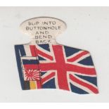 Cigarette card, Carreras, Flags of the Allies (shaped), type card, Union Jack (vg) (1)