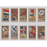 Cigarette cards, USA, Allen & Ginter, Naval Flags (25/50) (a couple with light back staining