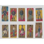 Cigarette cards, USA, Kinney, Military Series A (Series 7) (set, 50 cards plus 5 back variations) (