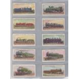 Cigarette cards, two sets, Lambert & Butler, The World's Locomotives (Series of 50) (50 cards,