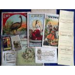 Tobacco ephemera, USA & others, selection of mostly 'XL' size tobacco labels inc. T.C. Williams (