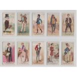 Cigarette cards, USA, Allen & Ginter, World's Dudes, ten cards, Coaching, Tennis, Magyar, Roman,