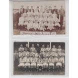 Postcards, Brighton & Hove FC, two RP officials & squad group cards, early 1900's (undated) & 1936-