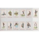 Cigarette cards, Faulkner's, Cricket Terms (set, 12 cards) (gd) (12)