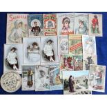 Trade cards, USA, a collection of 20+ early advertising cards, some in booklet format inc. Brown's