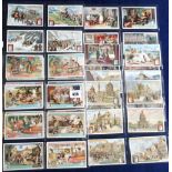 Trade cards, Liebig, collection of six scarce Dutch language issue sets, S1067 History of Beer,