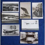 Postcards, Aviation, a collection of 7 cards inc. Imperial Airways Quadruple Engine Monoplane (