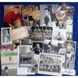 Football autographs, pre-1960 selection, mostly magazine pictures, noted Wolverhampton Wanderers