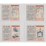 Trade cards, Mackintosh's, Camping & Hiking Hints (set, 16 cards, 15 still with tokens) (gd)