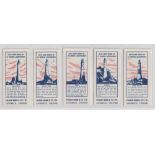 Trade cards, Palmer Mann (Sifta Sam), Famous Lighthouses, package issue (set, 12 cards) (ex)