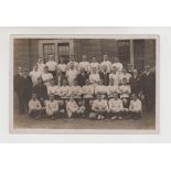 Postcard, Football, Fulham FC, RP postcard showing squad & officials for 1907/08, Fulham's first