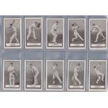 Cigarette cards, Gallaher, Famous Cricketers, (set, 100 cards) (mostly gd/vg)