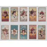 Cigarette cards, USA, ATC, Beauties, Star Girls (Type set back) (22/25) ref H30, missing pictures