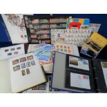 Stamps, World stamps, mostly used & mainly 1930's onwards, in 5 albums, album pages, booklets, first