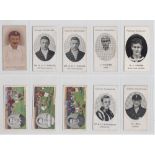 Cigarette cards, 10 scarce Sports cards, Churchman's, Footballers (Coloured) (3) nos 32, 45, & 46,