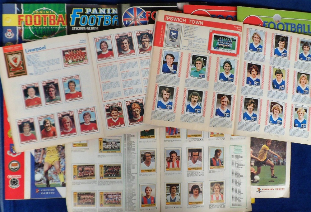 Football sticker albums, a collection of 13 Panini albums, all with stickers and all appear - Image 2 of 3
