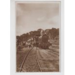 Postcard, Gold Coast, Railway, sepia photographic card showing Gold Coast Railway, no 129 (